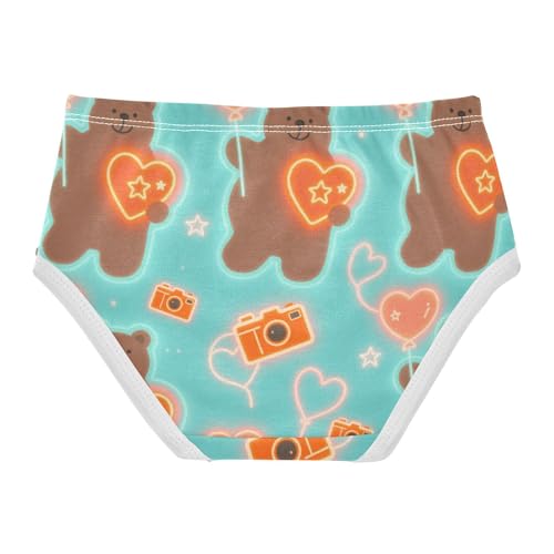 Underwear Elastic Waistband Panties Breathable Underwear for Kids in Sizes 2T,3T, 4T, 5T, 6Y and 8Y2