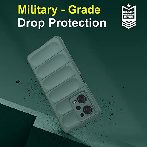 Image of Amazon Brand - Solimo Back Case Cover for Mi Redmi Note 12 Pro 5G | Compatible for Mi Redmi Note 12 Pro 5G Back Case Cover | Matte Case | Liquid Silicon Magic Case with Camera Protection | Dark Green