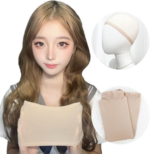 Limakaraウィッグネット ４枚 エクリュベージュ ストッキングキャップ インナーキャップ ヘアネット ウィッ...