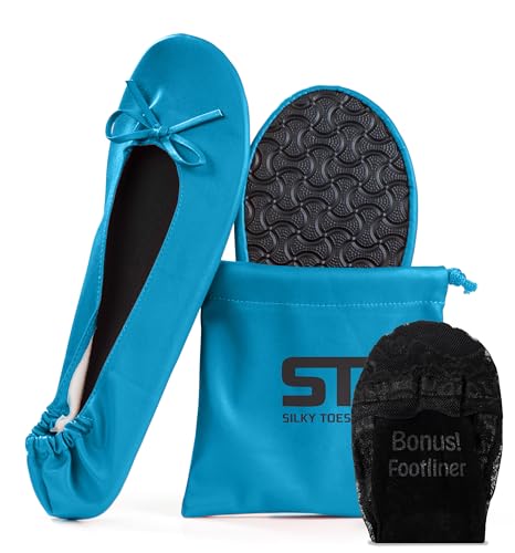 Image of Silky Toes Foldable Flat Shoes for Women | Portable Ballet Flats for Weddings, Parties, Events, Travel |Comfortable Cushioned