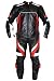 Produktbild German Wear 2-teiler Motorradkombi Biker lederkombi aus Rindsleder Schwarz/Rot, Größe:58