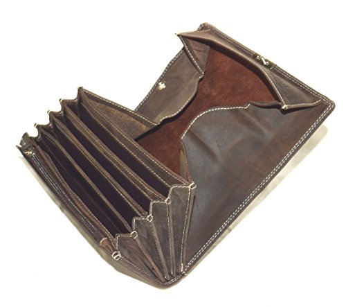 Preisvergleich Produktbild Bedienungs-Geldbeutel Echt Leder Kellnerbörse -Braunton Gastrobörse-kaufen Sie Qualitätsware
