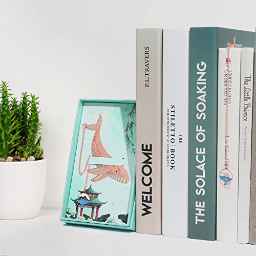 Phineon Metal Whale Bookmark Birthday Gift For Readers Librarian Book Lovers Bookworm Brass Book Marks Mothers Day Christmas Valentine's Day Gifts For Teachers Students Lady #TOP7