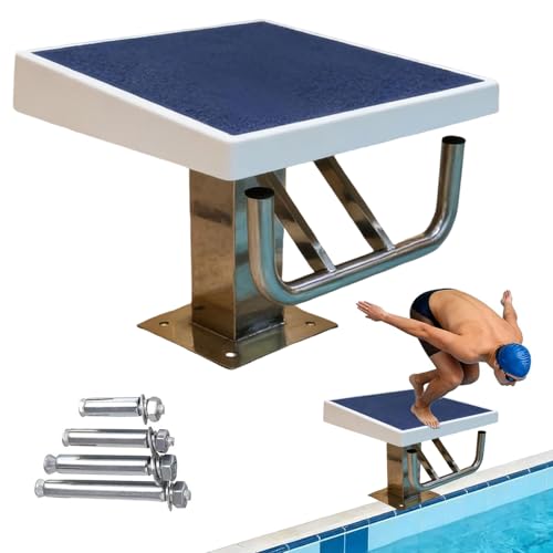 Bloc de départ natation antidérapant pour éviter les glissades au plongeon