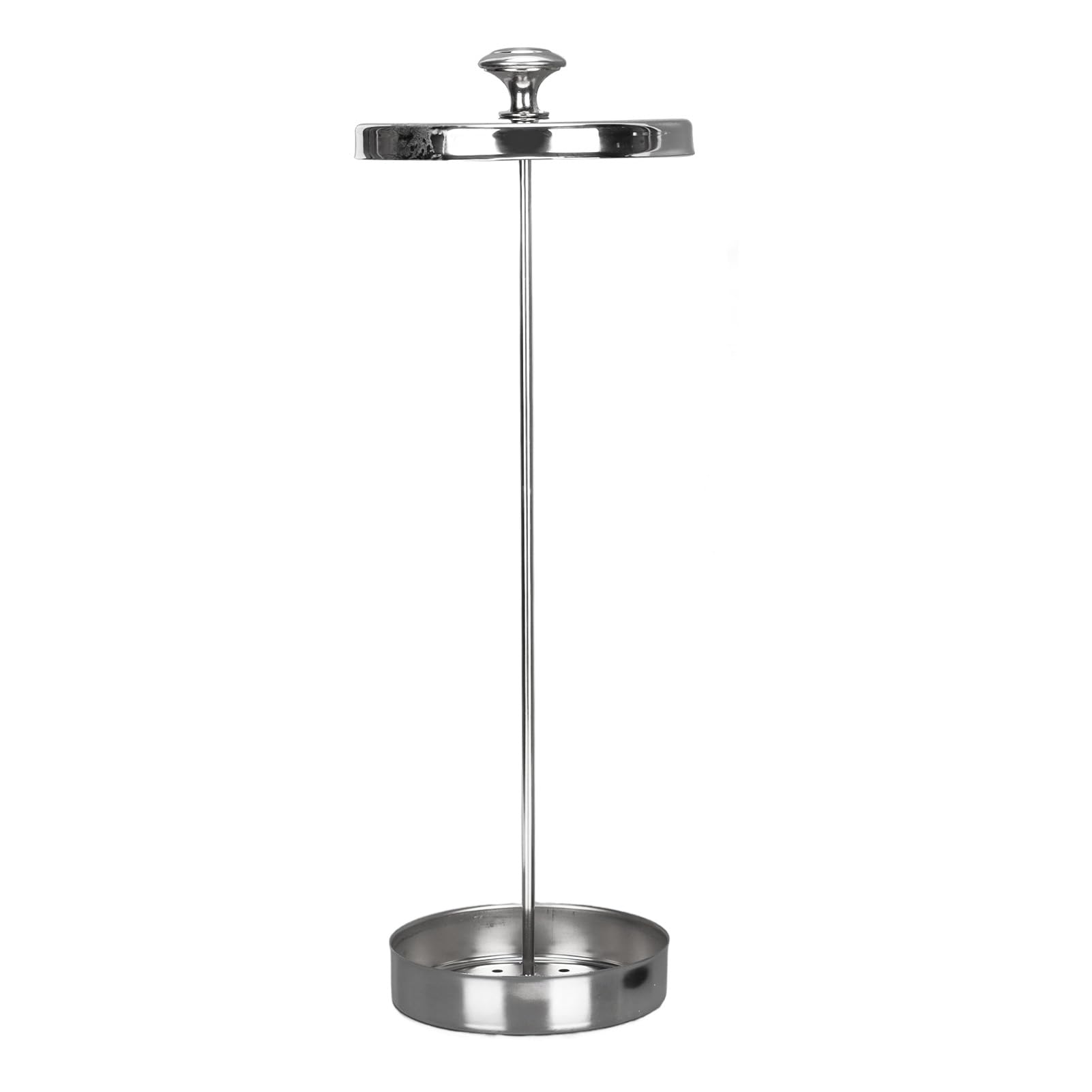 Barbicide Trempe Bot avec Grande capacité pour les Outils de Coiffeur et de Ongles - Pot Nettoyage en Verre avec Couvercle en Acier Inoxydable et Base Non Glissée pour les Fournitures Salon