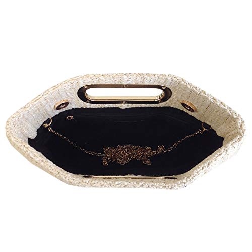 Image of Top Handle Straw Clutch