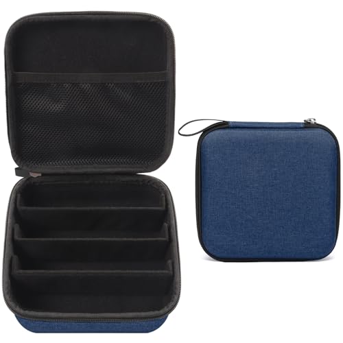 Image of Bukere Travel Sunglasses Organizer Case Adjustable Slot For Multiple Eyeglasses Hard-shell Portable Storage Box for Men Women