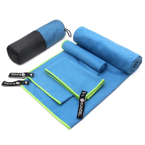 Eunzel Quick Dry Camping Towel, Microfiber Travel Towel 3 Size at...