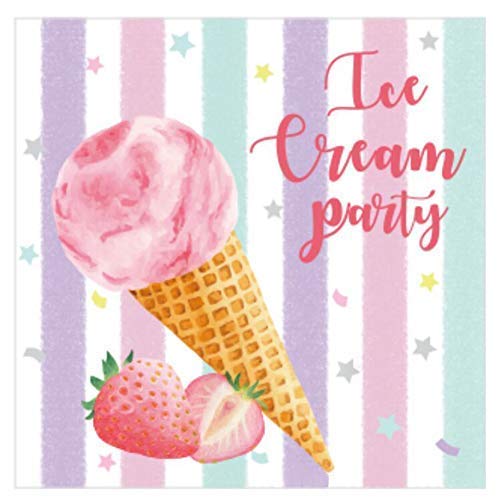 40Pcs Ice Cream Paper Napkins | Disposable Ice Cream Napkin Sets | Ice Cream Themed Party Supplies… #TOP3