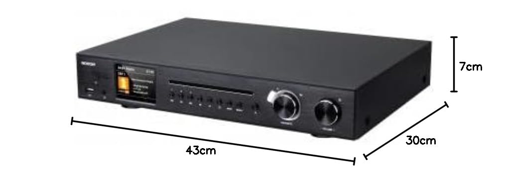 Noxon A 571 CD radio internet DAB+ sintonizzatore FM Spotify Bluetooth USB LAN WLAN