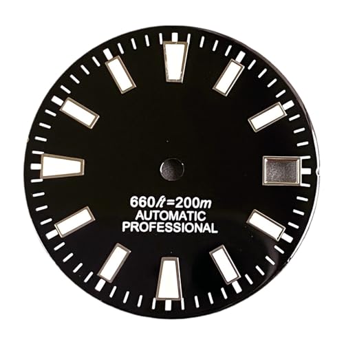 29mm NH35 �E�H�b�`�_�C���� �T���o�[�X�g�E�H�b�`�t�F�C�X NH36 NH38 NH70 NH71 NH72 �������� �����Y�E�H�b�`�����p�A�N�Z�T���[ ���(Black dial-2)