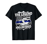 The Legend Has Retired Police Officer Retirement Gift T-Shirt