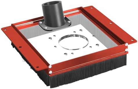 SpeTool Dust Collection Shroud for Slab Flattening Router Sled, 2-1/2" Dust Collection Interface Connect Dust Extractor, Slab Flattening Mill Accessories Compatible with Most Routers