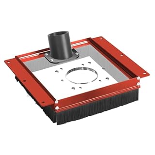 SpeTool Dust Collection Shroud for Slab Flattening Router Sled, 2-1/2" Dust Collection Interface Connect Dust Extractor, Slab Flattening Mill Accessories Compatible with Most Routers