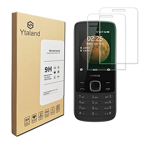 Ytaland Screen Protector for Nokia 225 4G 2020, [2 Pack] Anti-fingerprints 0.15mm Thickness 6H Screen Hardness Nano Explosion-proof Film For Nokia 225 4G