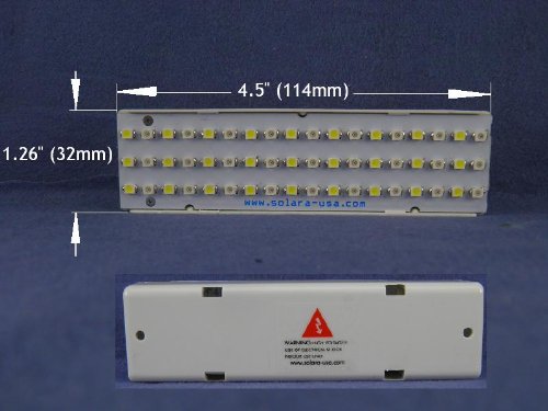 Water-Resistant Wide Spectrum Led Light - 4.5" L X 1.3" W X 0.7" H - Cool White/Soft White Color 400Lumens 2.5Watts - Non-Dimmable. P/N: Sptl54L-Cwsw #TOP5