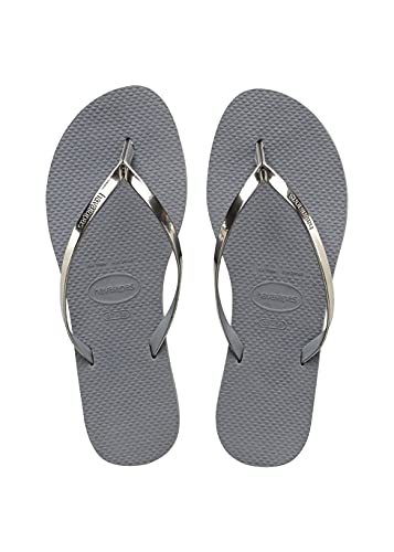 Havaianas You Metallic, Chanclas, para Mujer, Gris (Gris Acero), 39/40 EU