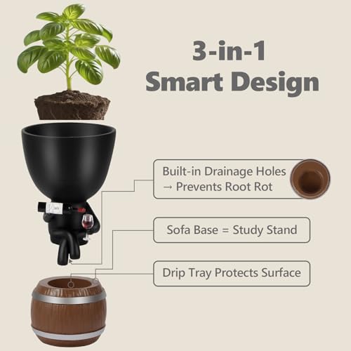 Fun Wine Lover Planter at 30% Off – Perfect Gift - Image 3