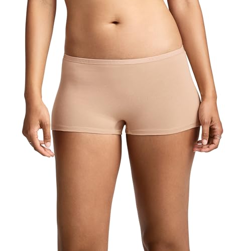 Jockey Women's Underwear Organic Cotton Stretch Boyshort, Light, L
