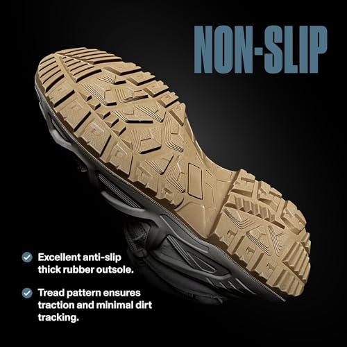 Tactical Men's Hiking Boots - Waterproof, Durable & Lightweight, 6 Inch, Military & Combat Boots4