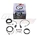MaxTow Double Vision 280 F Oil Temperature Gauge Kit - includes Electronic Sensor - White Gauge Face - Blue LED Illuminated Dial - Analog & Digital Readouts - for Trucks - 2-1/16