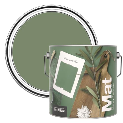 Rust-Oleum Peinture Mate Murs et Plafonds Verte - Brousaille 2,5L