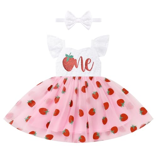 Baby Girl Fairy One Year Birthday Dress Floral Mermaid First Cake Smash Outfits Toddler 1st Communion Baptism Gown