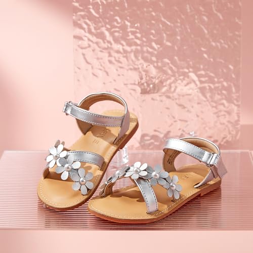 Image of GINFIVE Toddler Girls Sandals Girls Toddler Sandals Little Girls Kids Shoes