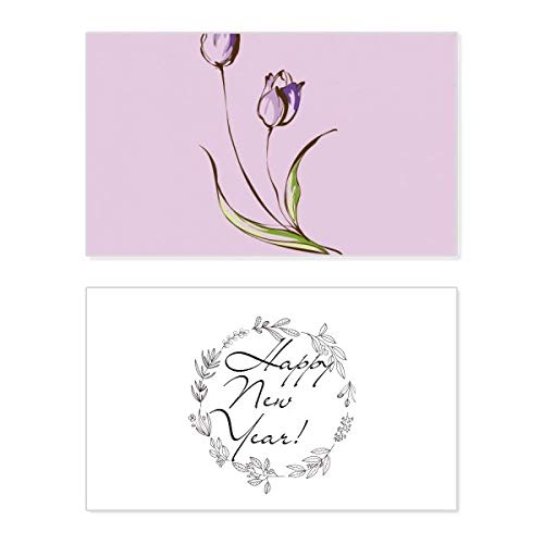 Tarjeta conmemorativa de Año Nuevo para decorar tu hogar y celebrar las fiestas