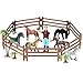 zhuyeqingBB Bauernhof-Zaun-Türspielzeug, 30 Stück, Pferdestaun-Spielzeug, Miniatur-Zaun, Bauernhof-Spielzeug, Pferd, Korralzaun-Zubehör, Lernspielzeug für Kinder