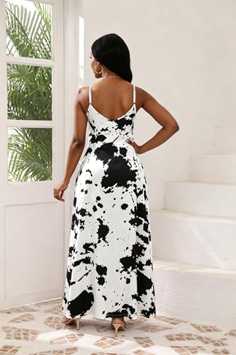 Image of vunahzma Womens Casual Fashion Sleeveless Plus Size Loose Long Sexy Maxi Dress with Pockets