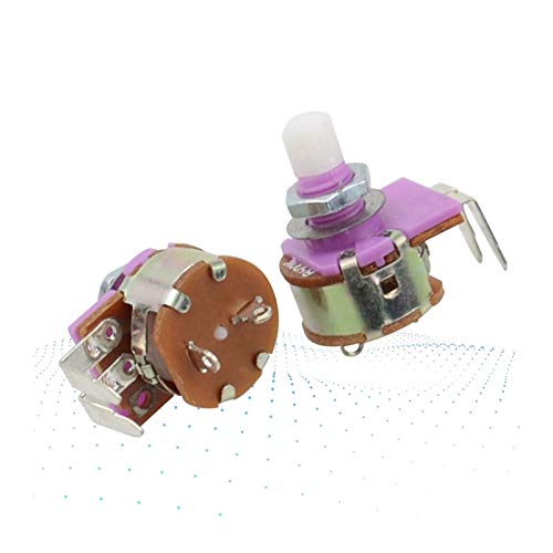 Jgzwlkj Potentiomètre 1PCS B500K Potentiomètre réglable Potentiomètre Table de Table Dimmable Dimmer Interrupteur avec 2 Broches Light Dimmer Dimmer Commutateur de Commande Cover
