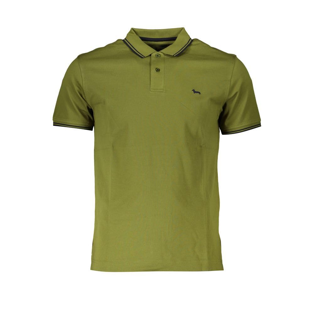 Sharp Green Contrast Polo Men's Shirt, Medium