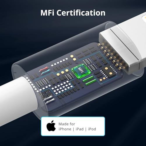 Image of 30W USB Type-C to 8-Pin Fast Charging Cable 1M | Braided Data Sync & Power Cord | High Speed Charge & Transfer | Durable Premium Wire for Compatible 8-Pin Devices