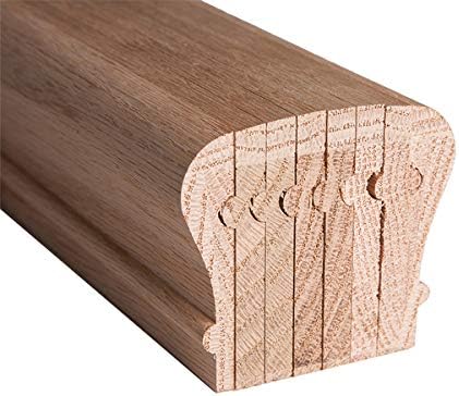 Red Oak 6210 B4 E 2 5 8 Inch Width X 2 7 16 Inch Tall Traditional Style Bending Wood Handrail For Stair Remodeling 4 Feet Long Amazon Com