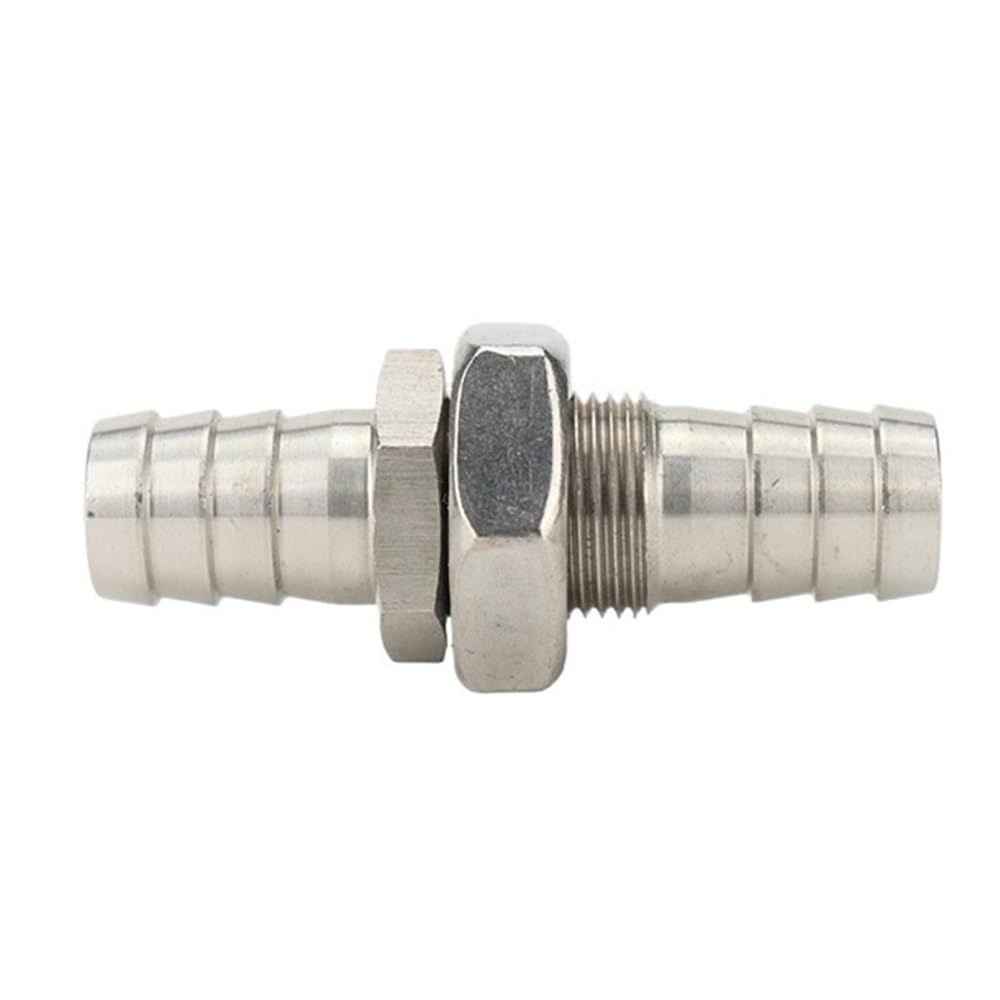 Barbed Tube Pipe Fitting Coupler for Hydraulic Equipment, SS304 Robust Build Connector Adapter 1 Piece(19mm)