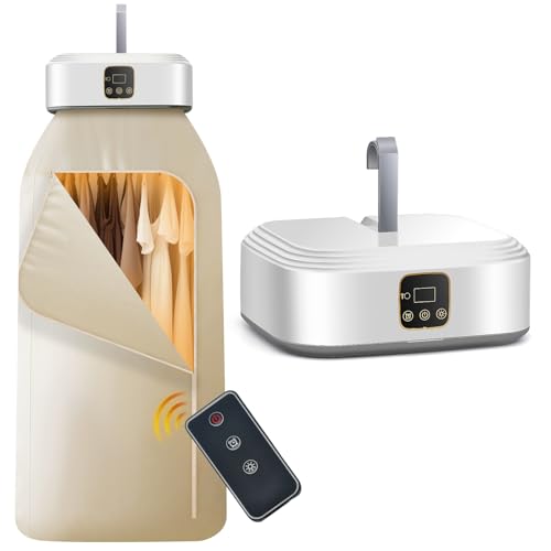 HavRixor Portable Clothes Dryer, Mini Dryers for Laundry, Small Foldable Electric Compact Drying Machine for Travel,RV, Home and Apartment, with Remote Control and Dry Bag