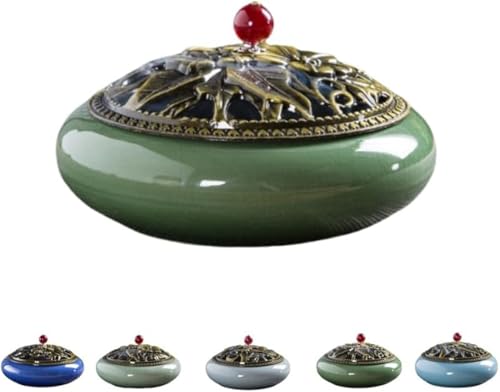 Xiraivke陶器蚊取り線香入れ セラミック蚊やりホルダー クラシックおしゃれ香炉 蚊取り線香スタンド蚊遣り器 書斎寝室家庭用レストラン適用 衛生耐久性インテリアケア用品?