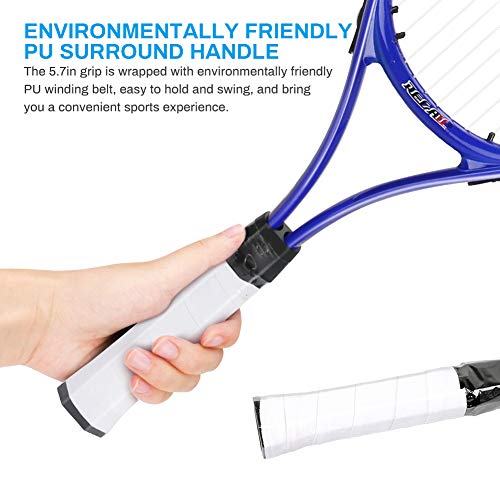 Tennisracket voor jongens Meisjes Achort 23 inch kindertennisracket met draagbare draagtas Junior Radical… - Image 6