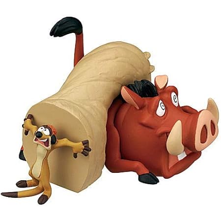 Amazon ディズニーキャラクターズ Fluffy Puffy フィギュア Lion King プンバァ シンバ ティモン Lion King Side Villains スカー シェンジ バンザイ エド 全4種セット フィギュア ドール 通販