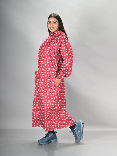 Image of LUX VENUS Printed Over coat Rainwear for Women