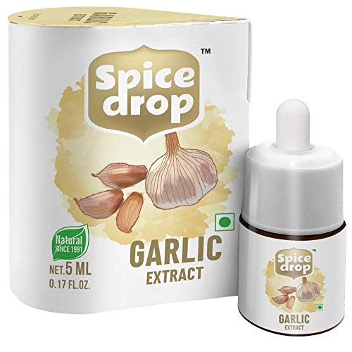 Image of Spice Drop Natural Garlic Extract, for Soups, Pastas , Salads, 180 drops, pack of 3