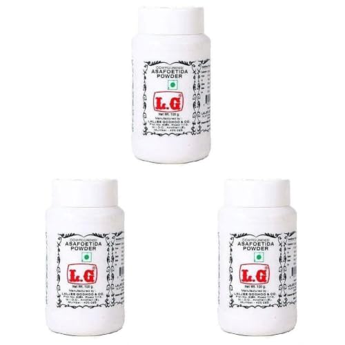 Image of LG LALJEE GODHOO & CO. Asafoetida, Laljee Godhoo Powder, Can Be Used As A Digestive Aid, 100g or 100g + 20g Fennel (Weight May Vary) (Pack of 3)