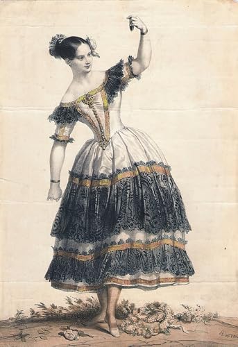 Cuadro de lienzo de la bailarina Fanny Elssler para llenar de pasión y danza tu hogar