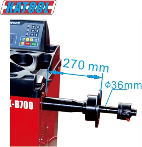 Image of KATOOL 2.0HP Tire Changer Bead Blaster Wheel Balancer Machine Combo with Motorcycle Adaptor Tire Changer Machine Tire Machine, Inside clamp14-26 inch with φ8 Inch Cylinder (24lbs Adaptor)