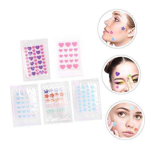 Didiseaon 5 Folhas De Adesivo De Flores Rosa Hidrocolóide Removendo Manchas Removedor De Marcas De A