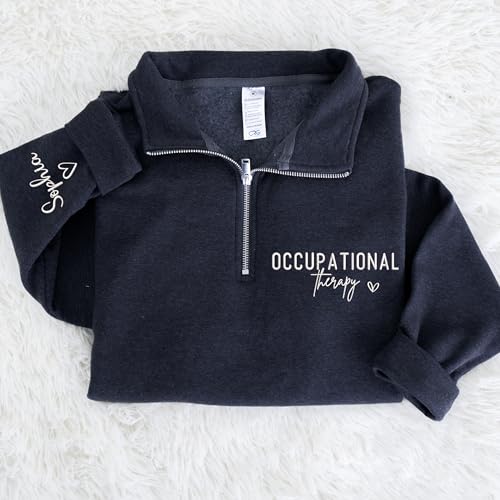 UrbanNEST Custom Profession Quarter Zip Sweatshirt, Embroidered & Personalized Work Shirt Hoodie Gift for Professionals2