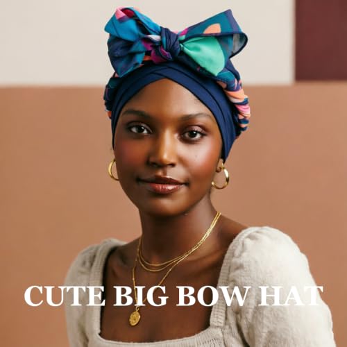 Image of DRESHOW Turban Headwrap for Women Long Hair Head Scarf Headwraps Chemo Headwear Lightweight Hair Loss Covering Hat
