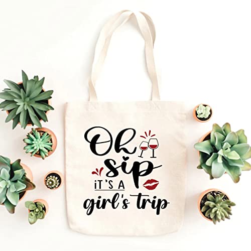 Girls Weekend Canvas Tote Bags for Women Girls Trip Shoulder Bag for Trip Reusable Bag for Summer Vacation3