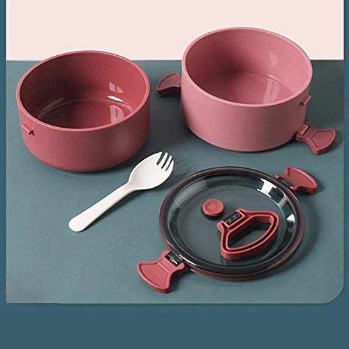 Boîte à lunch ronde chauffante finie la corvée du micro-ondes pour manger chaud au bureau - 4